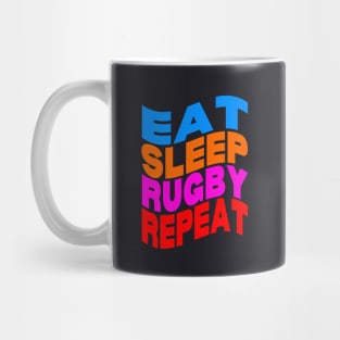 Eat sleep rugby repeat Mug